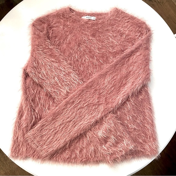 Mango Pink Fuzzy Long Sleeve Top - Picture 5 of 5